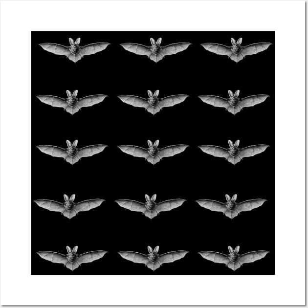 Halloween Bat pattern Wall Art by Theblackberry